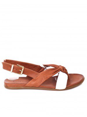 Ежедневни дамски сандали от естествена кожа 4AB-18499 brown