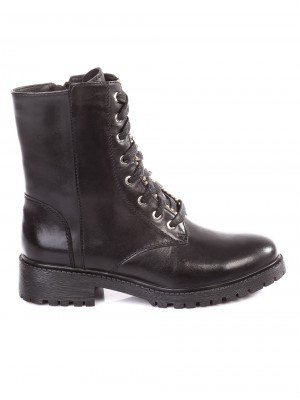 Ежедневни дамски боти от естествена кожа 2AB-18884 black