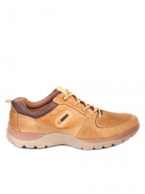 Ежедневни мъжки обувки от естествен набук 7N-18894 camel