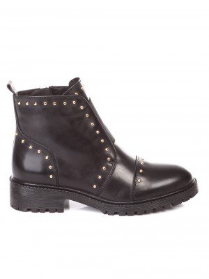 Ежедневни дамски боти от естествена кожа 2AB-18885 black