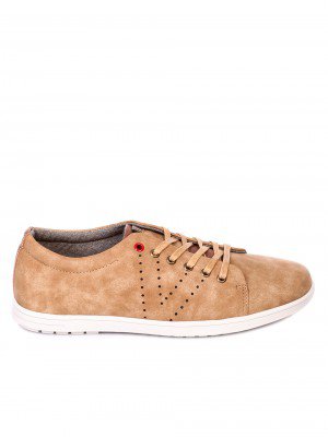 Ежедневни мъжки обувки в бежово 7N-19076 beige