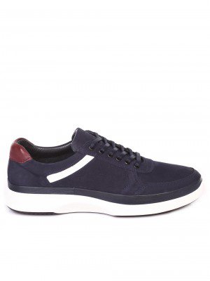 Ежедневни мъжки обувки от естествен набук 7AT-19430 navy nubuck
