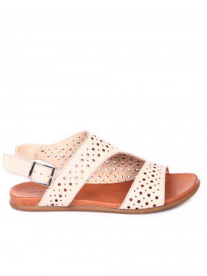 Ежедневни дамски сандали от естествена кожа 4AB-19482 lt.beige