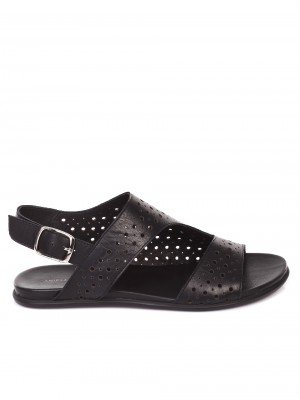 Ежедневни дамски сандали от естествена кожа 4AB-19482 black