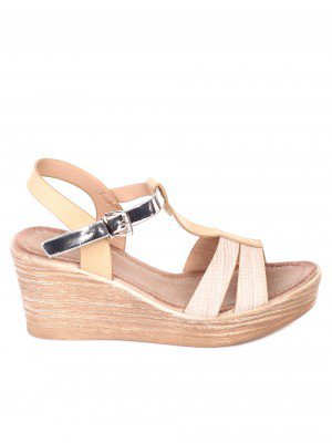 Ежедневни дамски сандали в бежово 4F-19332 beige