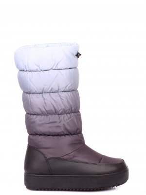 Ежедневни дамски топли апрески в сиво 1U-19563 black/grey