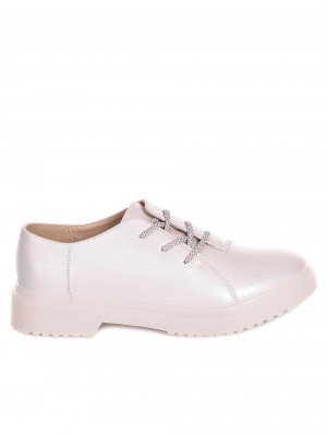 Ежедневни дамски обувки от естествена кожа 3AF-20215 beige