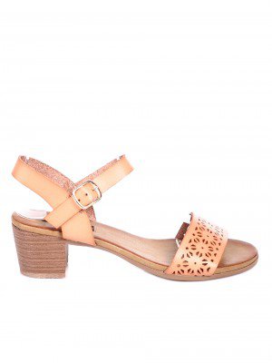 Ежедневни дамски сандали на ток 4S-20380 beige