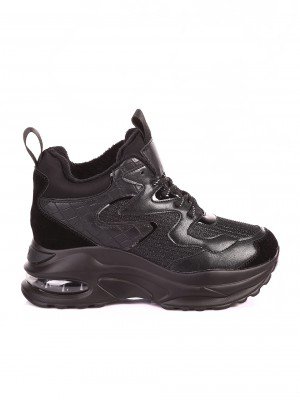 Ежедневни дамски обувки в черно 3U-20706 black