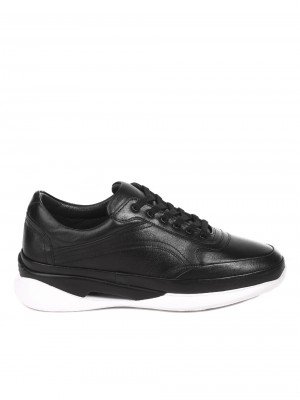 Ежедневни мъжки обувки от естествена кожа 7AT-21287 black