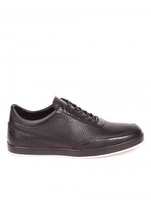 Ежедневни мъжки обувки от естествена кожа 7AT-21290 black
