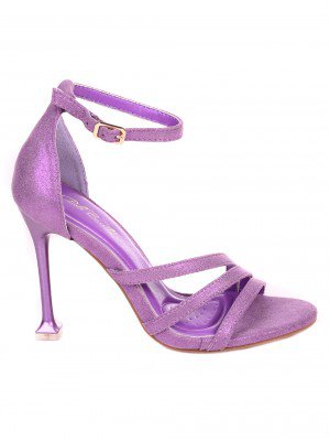 Елегантни дамски сандали на ток 4M-21019 purple