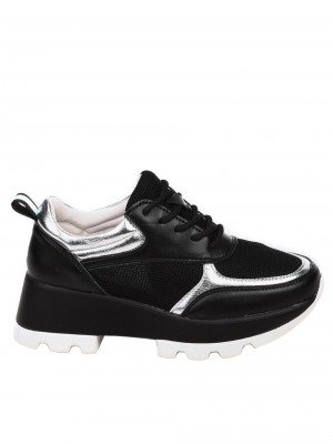 Ежедневни дамски обувки в черно 3P-21087 black