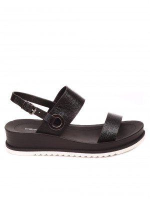 Ежедневни дамски сандали на платформа 4F-21208 black
