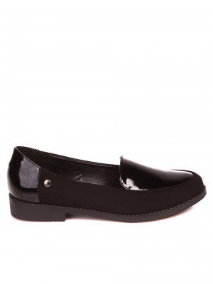 Дамски мокасини в черно 3M-21536 black