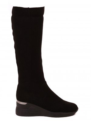 Ежедневни дамски ботуши в черно 1M-21546 black