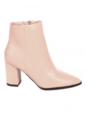 Елегантни дамски боти на ток в бежово 2M-21548 beige