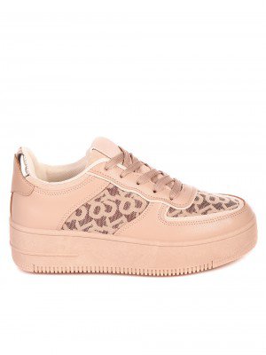 Ежедневни дамски обувки на платформа в бежово 3U-21525 beige