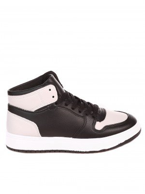 Ежедневни юношески кецове в черно и сиво 13U-21523 black/grey