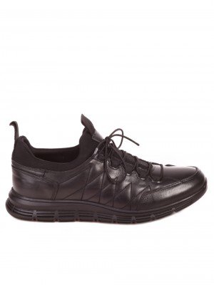 Ежедневни мъжки обувки от естествена кожа 7AT-21854 black