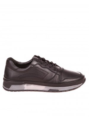 Ежедневни мъжки обувки от естествена кожа 7AT-21804 black