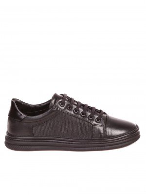 Ежедневни мъжки обувки от естествена кожа 7AT-21812 black