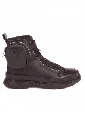 Ежедневни дамски боти в черно 2U-21502 all black