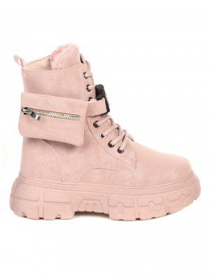 Ежедневни дамски боти в розово 2U-21708 pink