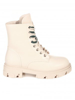 Ежедневни дамски боти в бежово 2R-21620 beige