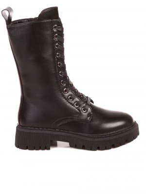 Ежедневни дамски боти в черно 2P-21680 black