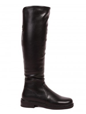 Ежедневни дамски ботуши в черно 1P-21688 black pu