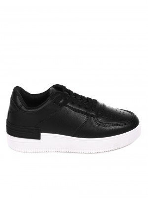 Ежедневни дамски кецове в черно 3U-22002 black