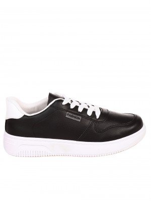 Ежедневни дамски кецове в черно 3U-22008 black