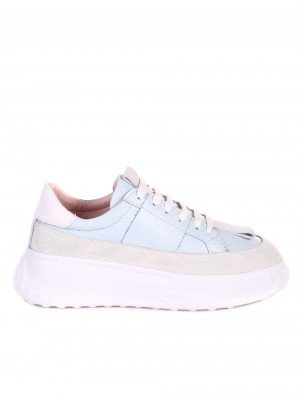 Ежедневни дамски обувки от естествена кожа 3AT-22305 blue