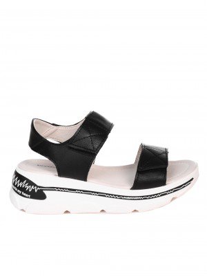 Ежедневни дамски сандали от естествена кожа 4AF-22145 black