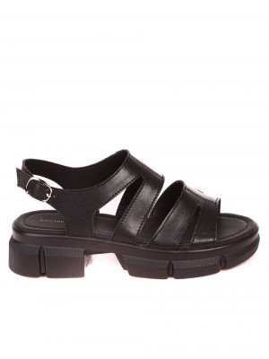 Ежедневни дамски сандали от естествена кожа 4AF-22150 black