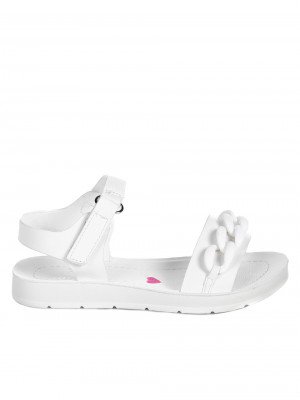 Ежедневни детски сандали в бяло 17F-22207 white