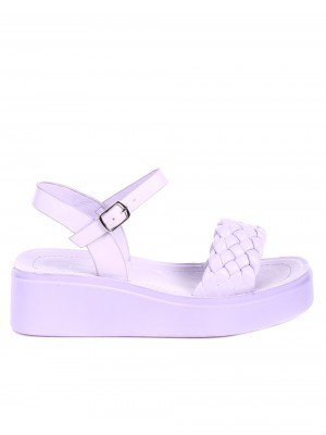 Ежедневни дамски сандали на платформа 4F-22212 purple