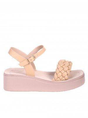 Ежедневни дамски сандали на платформа 4F-22212 beige