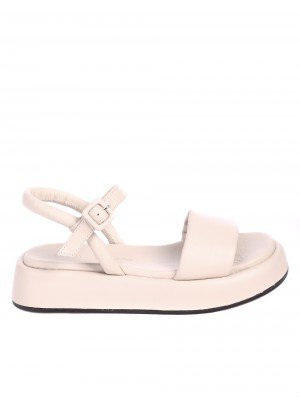 Ежедневни дамски сандали на платформа 4AT-22354 beige