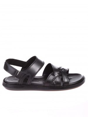 Ежедневни мъжки сандали от естествена кожа 8AT-22347 black