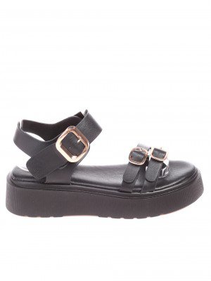 Ежедневни дамски сандали на платформа 4A-22265 black