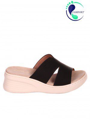 Ежедневни дамски комфортни чехли 5H-22245 black