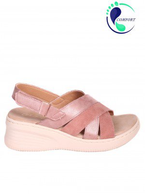Ежедневни дамски комфортни сандали на платформа 4H-22247 pink