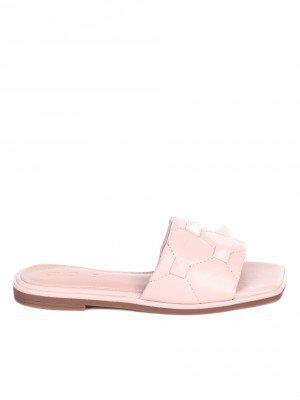 Ежедневни дамски чехли в бежово 5M-22167 beige