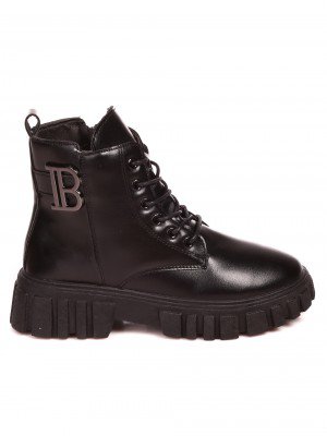 Ежедневни дамски боти в черно 2U-22549 black