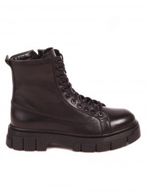 Ежедневни мъжки боти от естествена кожа 6AT-22701 black