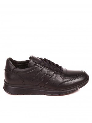 Ежедневни мъжки обувки от естествена кожа 7AT-22703 black