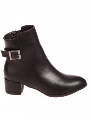 Ежедневни дамски боти на ток в черно 2M-22578 black