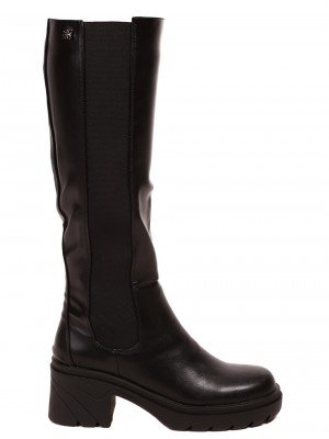 Ежедневни дамски ботуши в черно 1R-22563 black pu